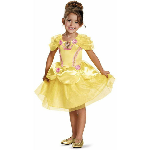 Princess Belle Costume Dress Up Kids Girls Halloween Cosplay Fancy Party Outfit
